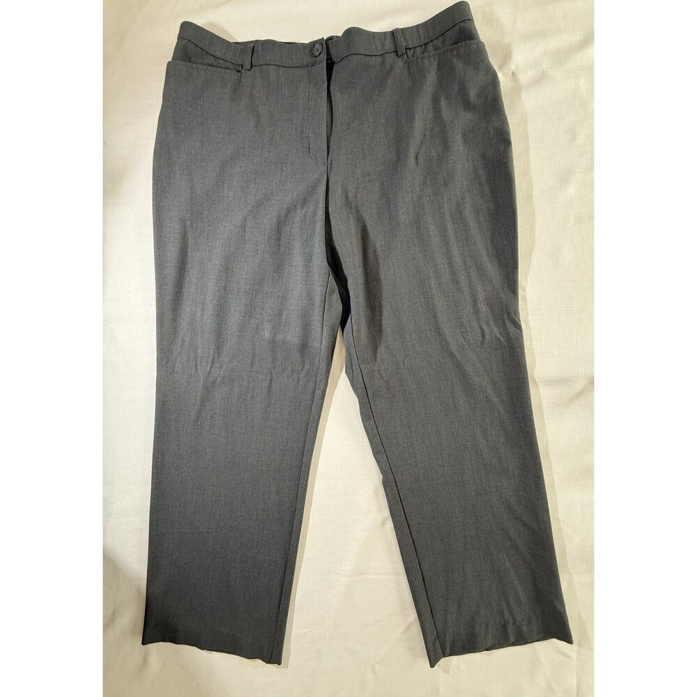 George Think Slim Line Women’s Straight Leg Grey Trousers Size 20W